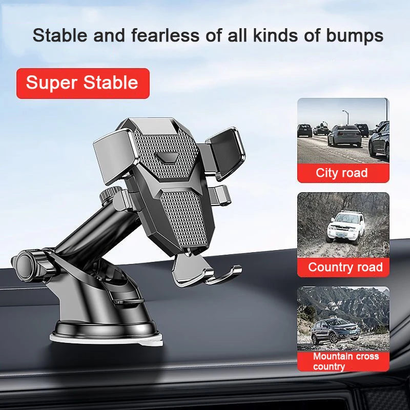 NEW Car Phone Holder 360° Windshield Car Dashboard Mobile Cell Support Bracket for 4.0-7 Inch Smartphones